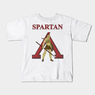 Spartan Warrior of Sparta Lambda Ancient Greece Kids T-Shirt